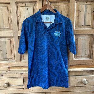 Men's Rivalry Threads Small UNC Chapel‎ Hill North Carolina Polo Shirt Tropical